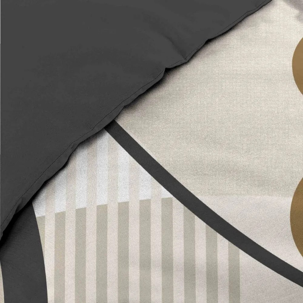 Lenjerie de pat bej din bumbac pentru pat dublu, extinsă 240x220 cm Santana – douceur d'intérieur