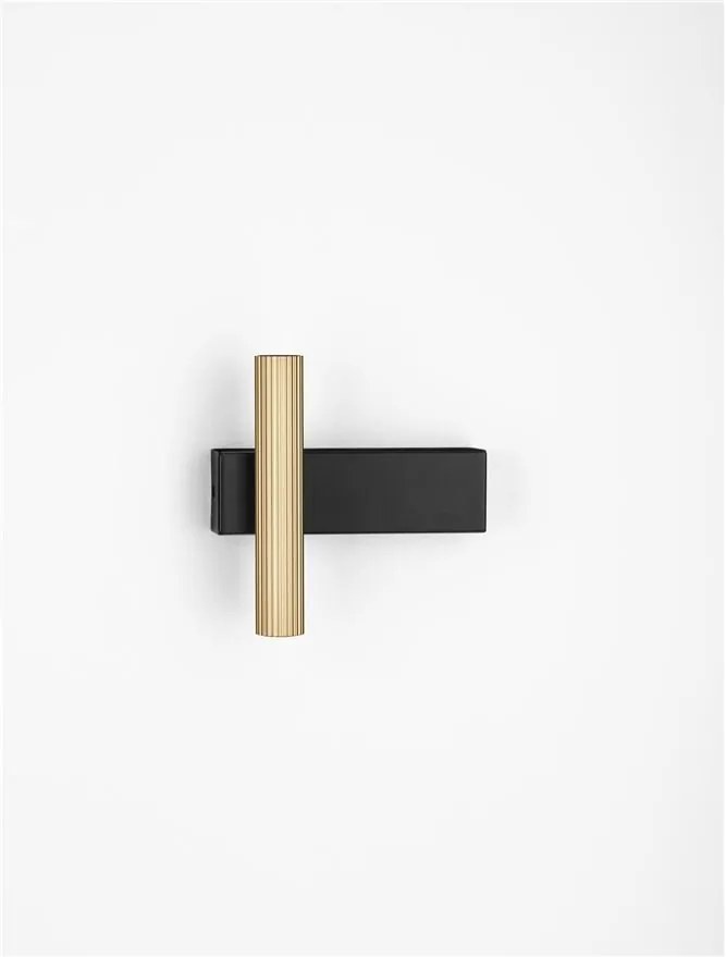 Aplica Spot LED stil minimalist PARON negru/auriu, NVL-9060242