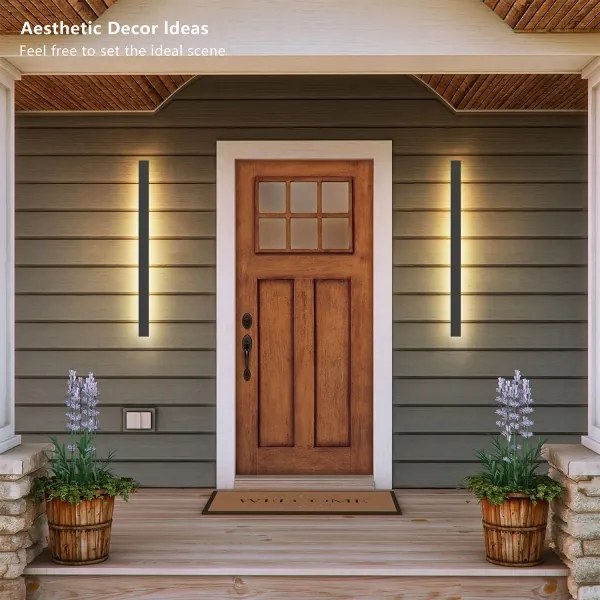 Brilagi - Aplica LED de exterior LINEAR LED/22W/230V 3000K IP65 antracit