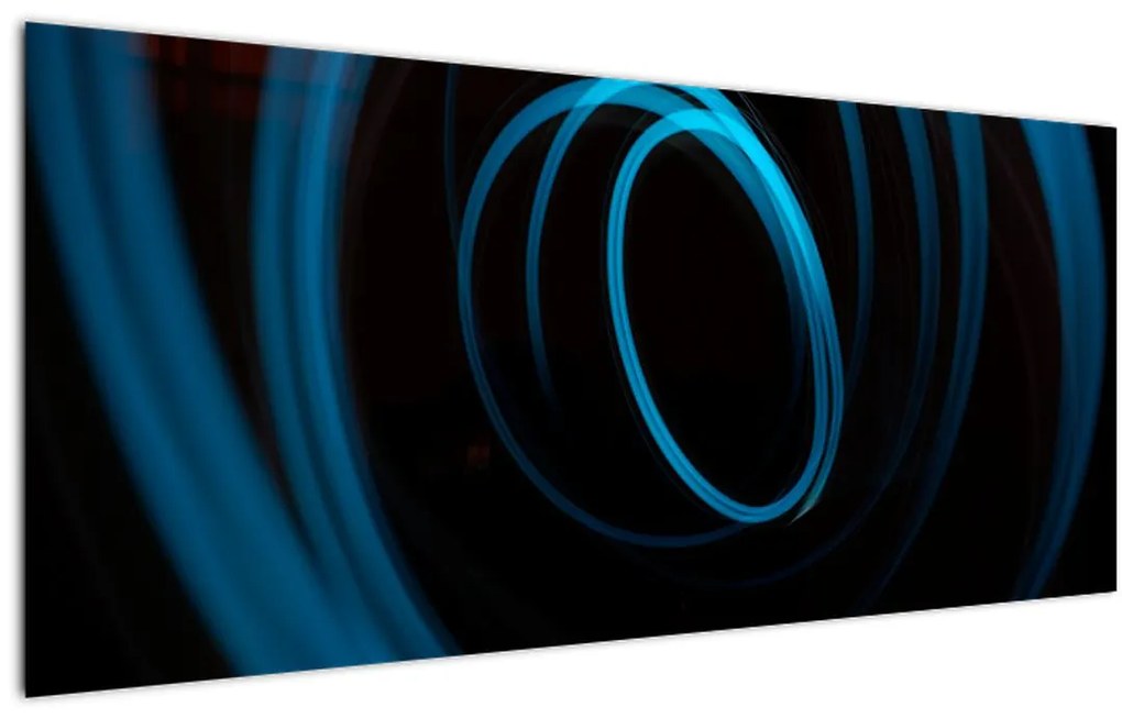 Tablou cu linie albastră (120x50 cm)