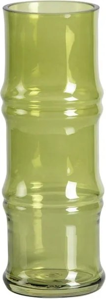 Vază din sticlă WOOOD Kane, înălțime 25 cm, verde