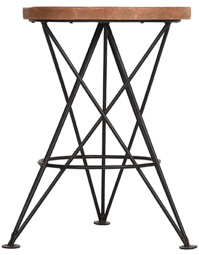432708 LABEL51 Taburet Paris, negru, 35x52cm