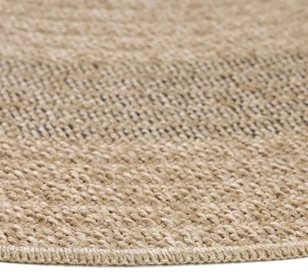 Covor de exterior negru/bej rotund ø 120 cm Comilla – Ayyildiz Carpets