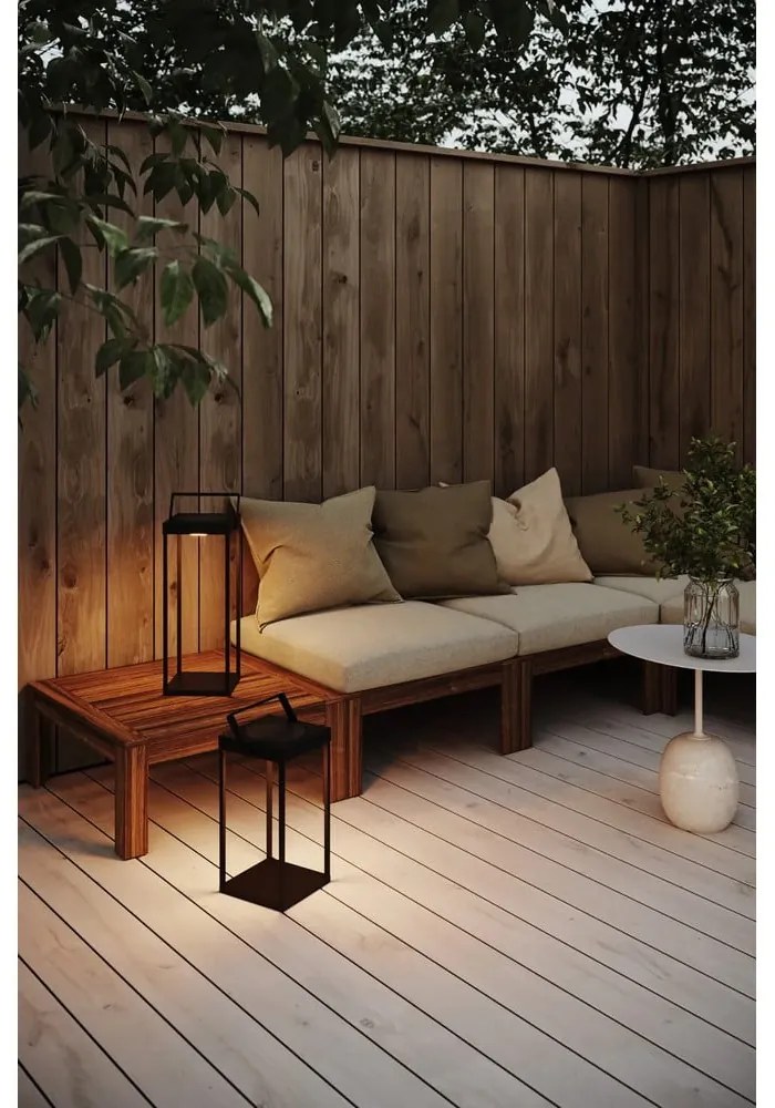 Felinar cu LED negru solar/cu USB (înălțime 53 cm) pentru exterior Pure – Markslöjd