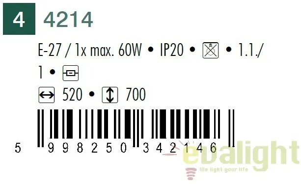 Lampa moderna / Veioza de birou, Arno 4214 RX