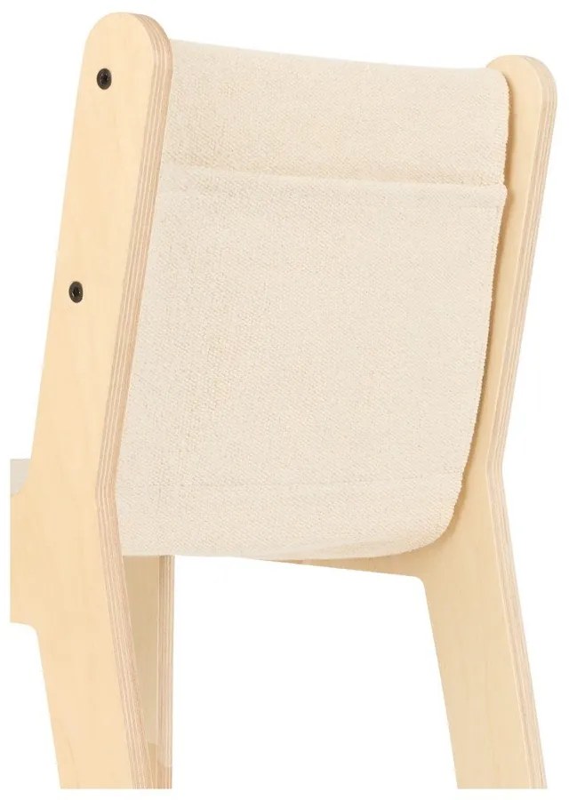 Scaun de copii bej/în culoare naturală Vintage Blue – Lorena Canals