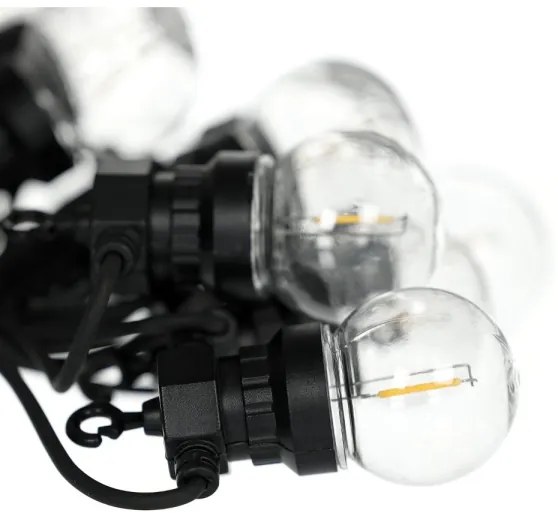 Retlux- LED Lanț decorativ de exterior GIRLANDA G45 10xE27/230V 8m IP44 alb cald