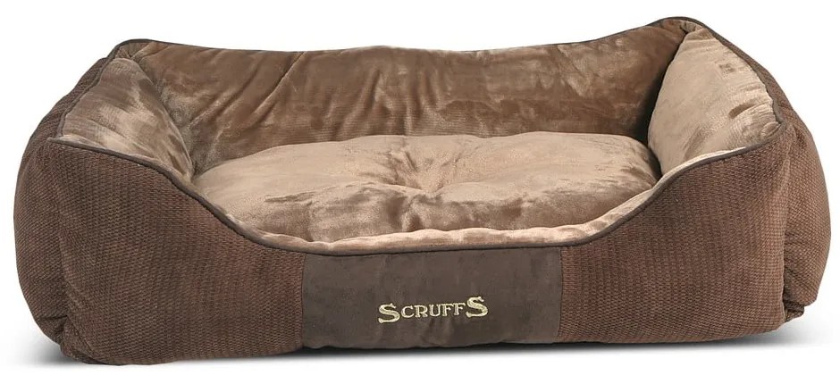 Pat pentru animale de companie maro din pluș pentru câini 70x90 cm Scruffs Chester XL – Plaček Pet Products