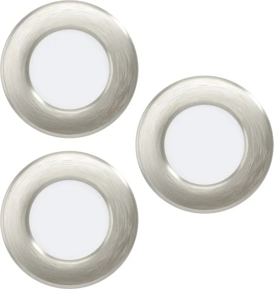 Eglo 901434 - Set 3x LED RGBW FUEVA-Z, plafonieră LED 2,8W/230V, 8,8 cm, IP44, crom