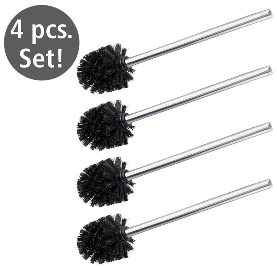 WENKO 24089800 - Perie WC 8x35 cm, inox/argintiu/negru