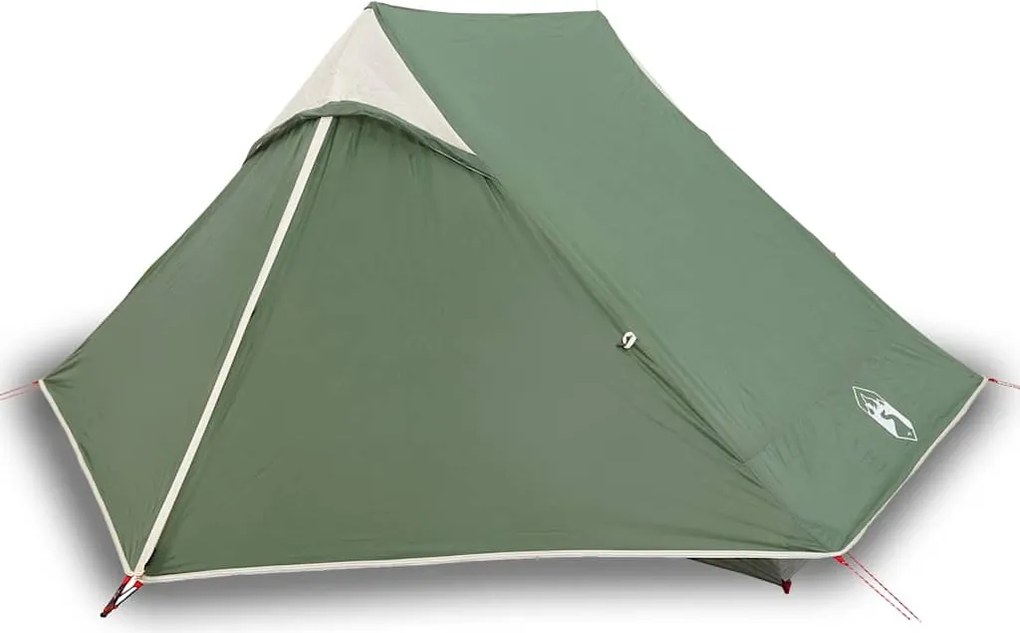 vidaXL Cort de camping pentru 2 persoane, verde, impermeabil