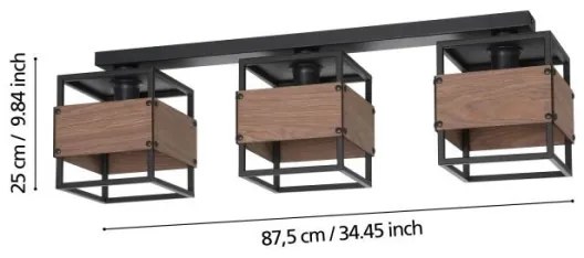 Plafonieră EVESHAM 3xE27/40W/230V Eglo 43804