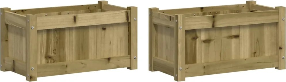 vidaXL Jardiniere de gradina , 2 buc., lemn de pin impregnat