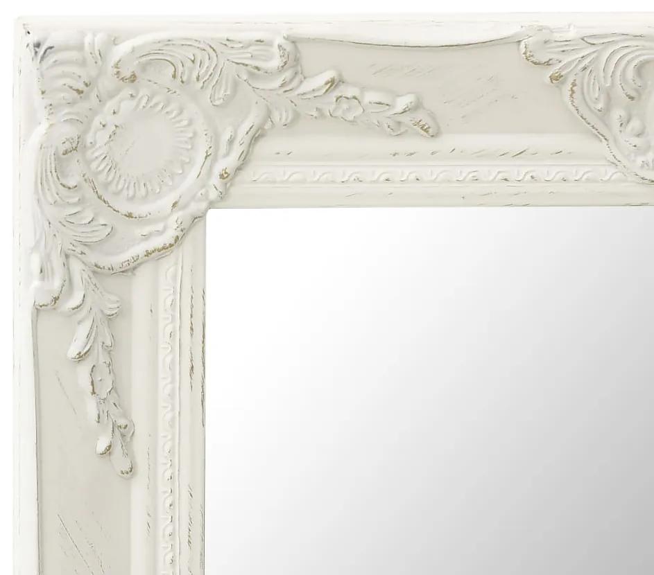Oglinda de perete in stil baroc, alb, 50 x 40 cm 1, Alb, 50 x 40 cm