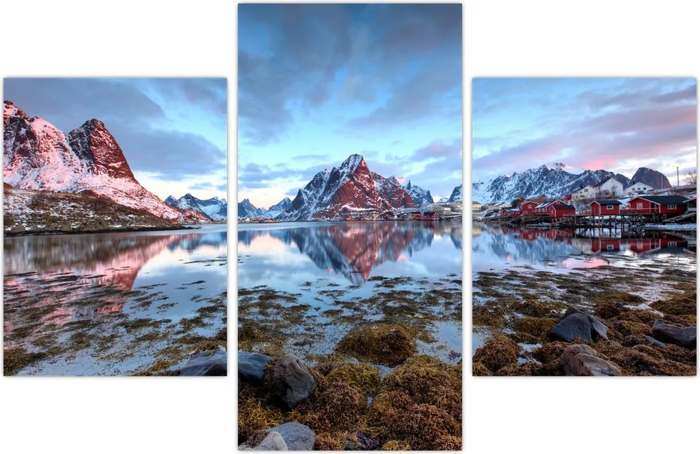 Tablou - Răsărit de soare deasupra Reine (90x60 cm)