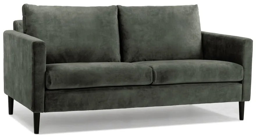 Canapea verde/gri din catifea 153 cm Adagio - Scandic