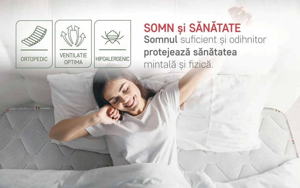 Saltea ortopedica Hotel Line Deluxe Memory Pocket 80x200 cm, H 30 cm