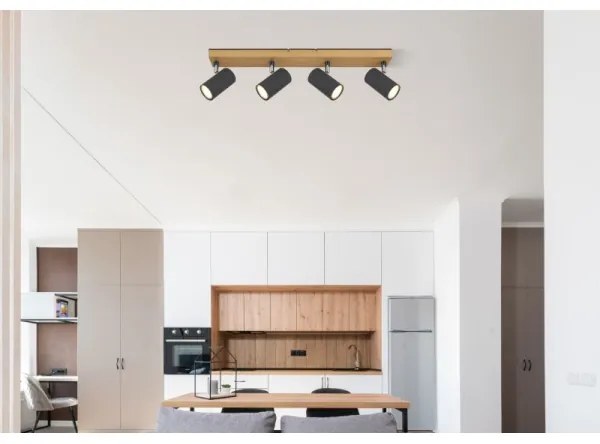 Spot ROBBY 4xGU10/35W/230V gri/maro Globo 57911-4G