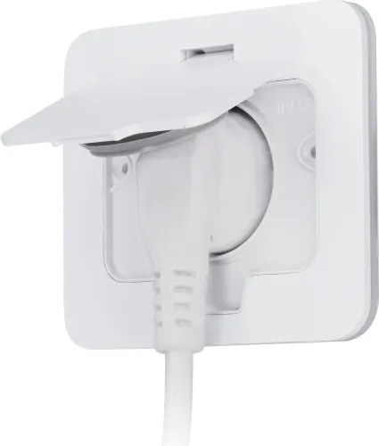 Brilagi - Priză încastrată pentru bucătărie INBOX IP55 albă dreptunghiulară