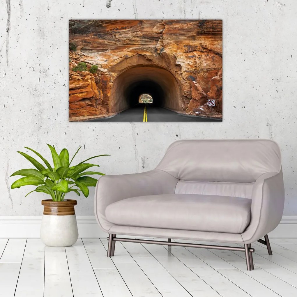 Tablou - tunel în stâncă (90x60 cm)