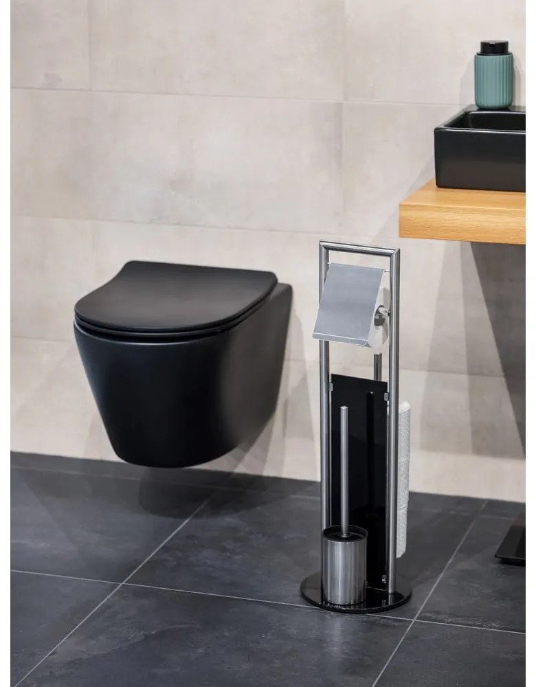 Suport pentru hârtie igienică argintiu mat din oțel inoxidabil Ravina – Wenko