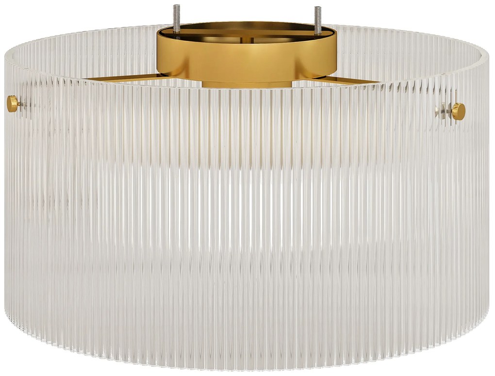 HOMCOM Plafonier LED 40W cu bază E27 modern pentru sufragerie, hol, sufragerie, bucătărie, transparent | Aosom Romania