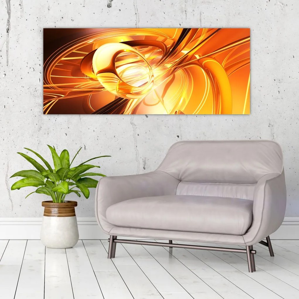 Tablou cu abstracție (120x50 cm)
