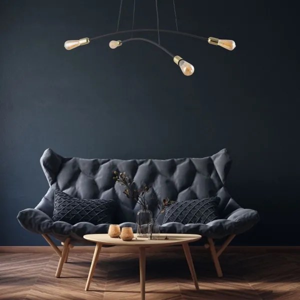 Lustră pe cablu HELIX 4xE27/15W/230V