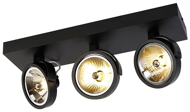 Spotlight de design negru reglabil cu 3 lumini - Go