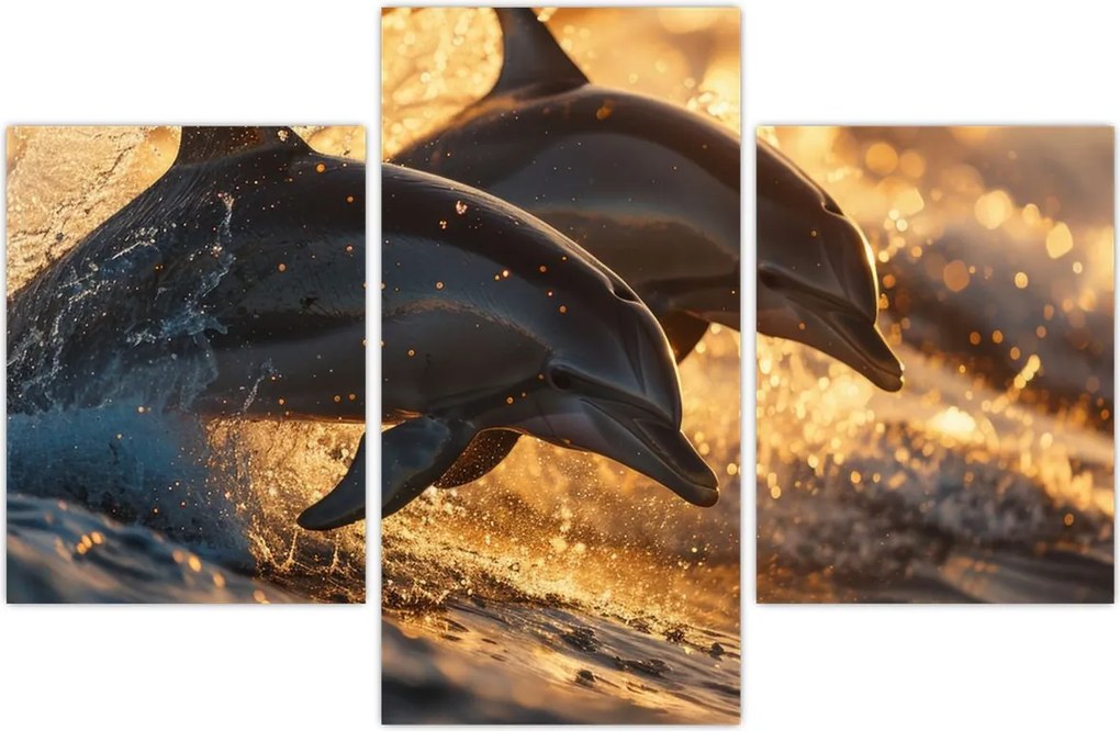 Tablou - Delfinii (90x60 cm)