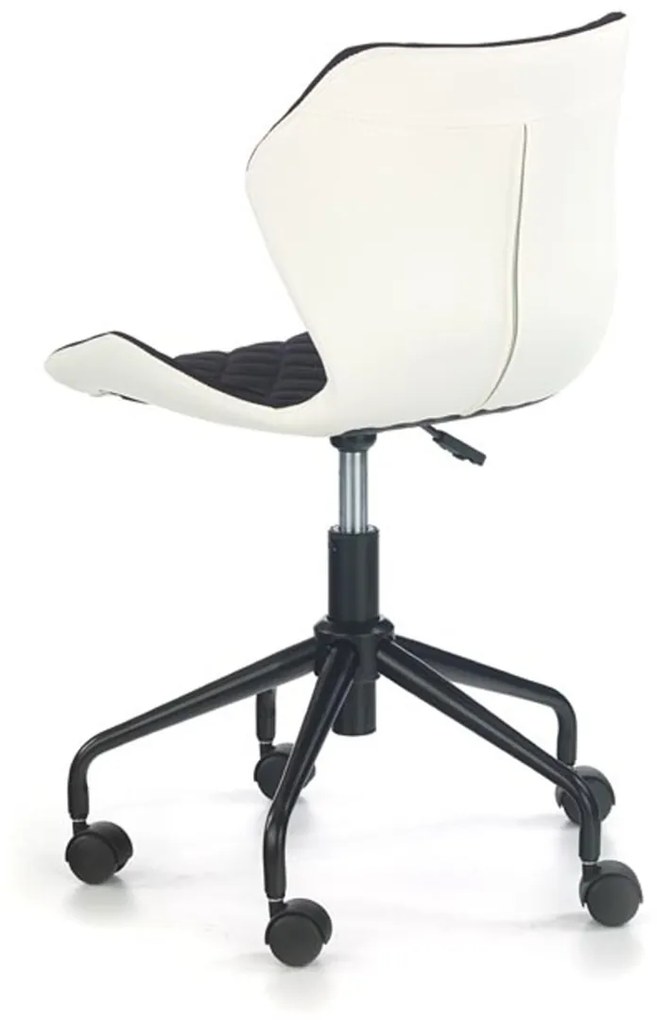 Scaun birou Matrix alb/negru - H 78-88 cm
