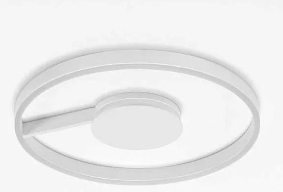 Lustra circulara aluminiu alb LED CCT SIENA 60cm