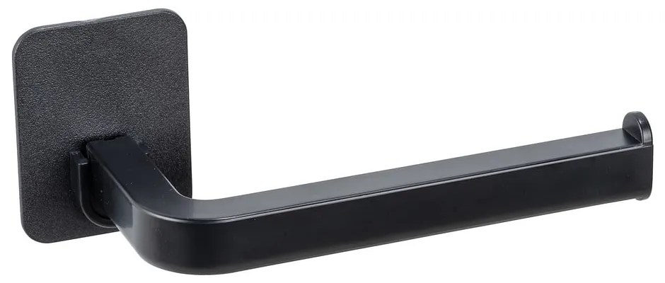 Suport pentru hârtie igienică negru autoadeziv din plastic Parma – Allstar