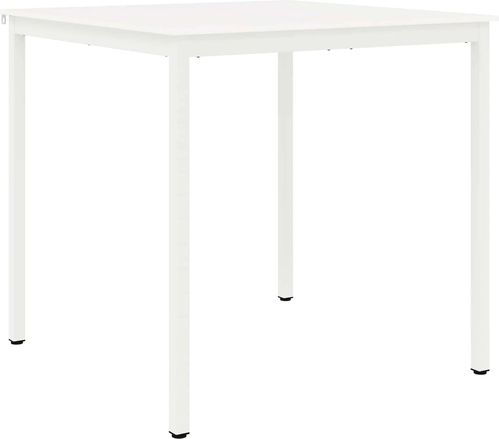 vidaXL Masă de bar Alb 110 x 110 x 105 cm Lemn de pin masiv