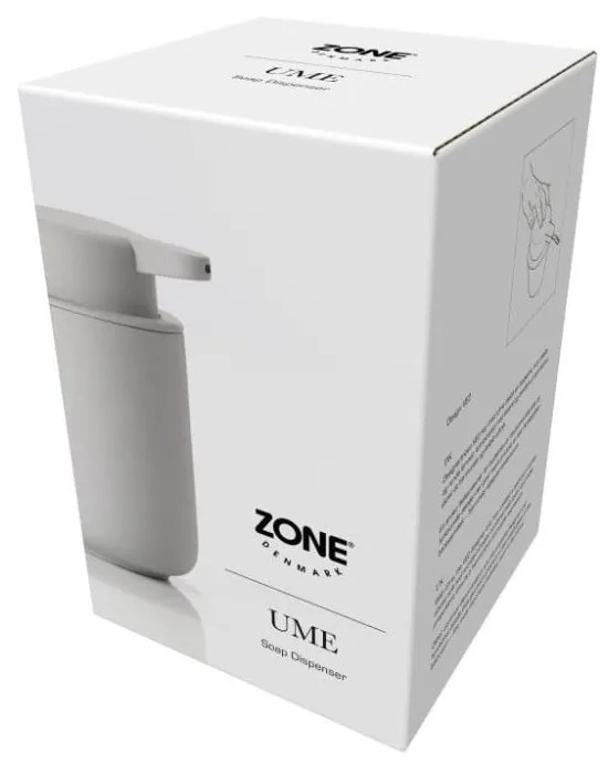 Dozator / dispenser săpun lichid Zone Soft Grey, 250 ml, gri deschis