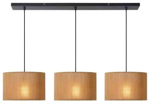 Lustră pe cablu Lucide 03429/03/30 MAGIUS 3xE27/40W/230V bambus
