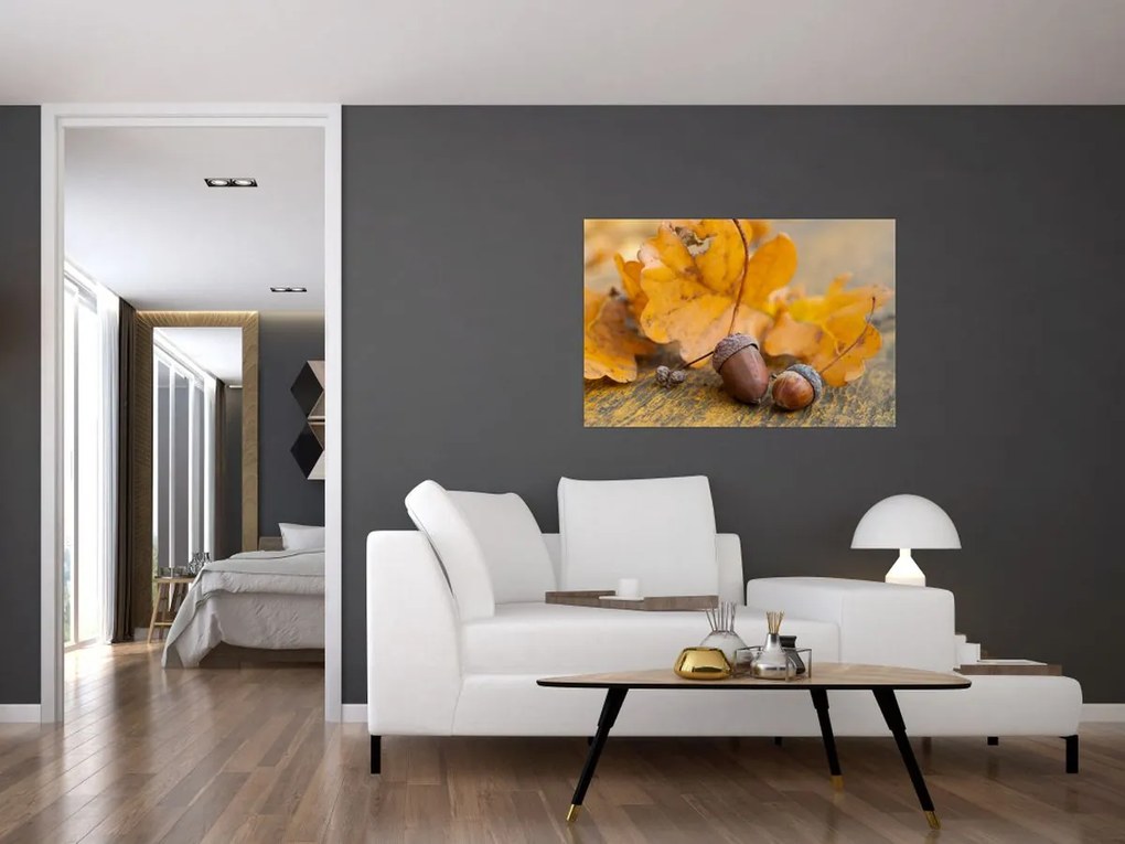 Tablou - Ghinde de toamnă (90x60 cm)
