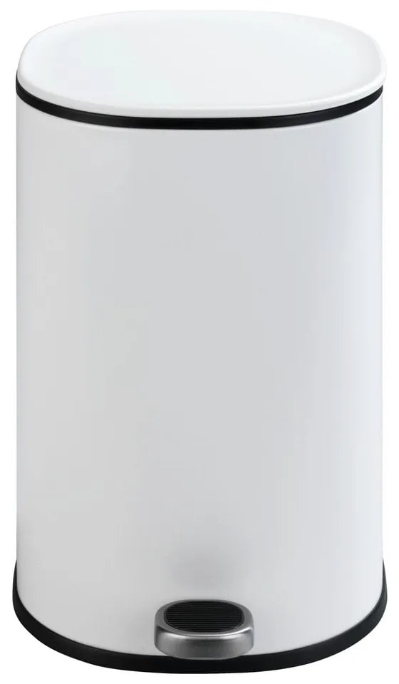 Coș de gunoi cu pedală Wenko Nant, 5 l, alb mat