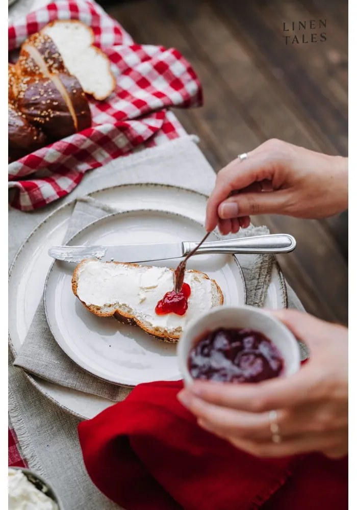 Șervețele 2 buc. din in Red Gingham – Linen Tales