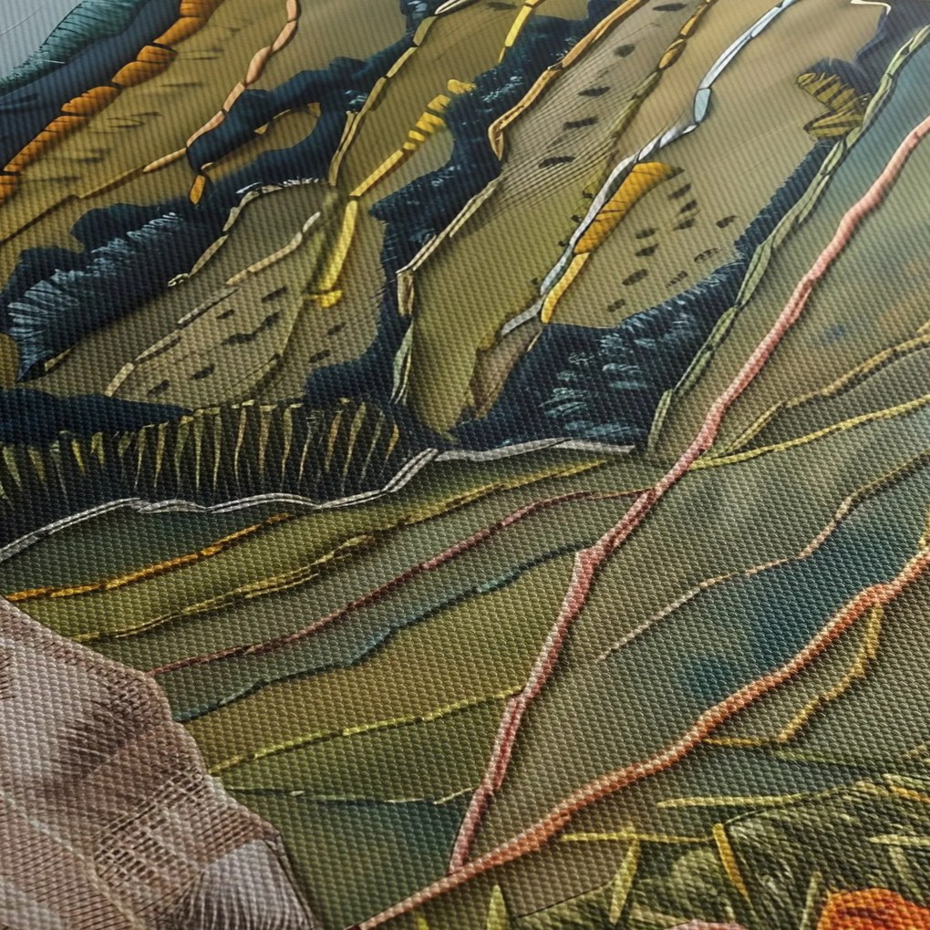 Tablou - Imitație de motiv tricotat (70x50 cm)