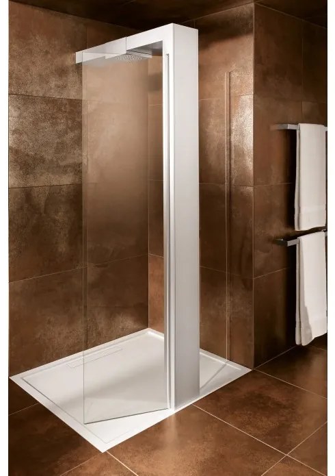 Cadita de dus dreptunghiulara, Villeroy&amp;Boch Squaro, 120x90cm, H1.8cm, Stone White, UDQ1290SQR2V-RW