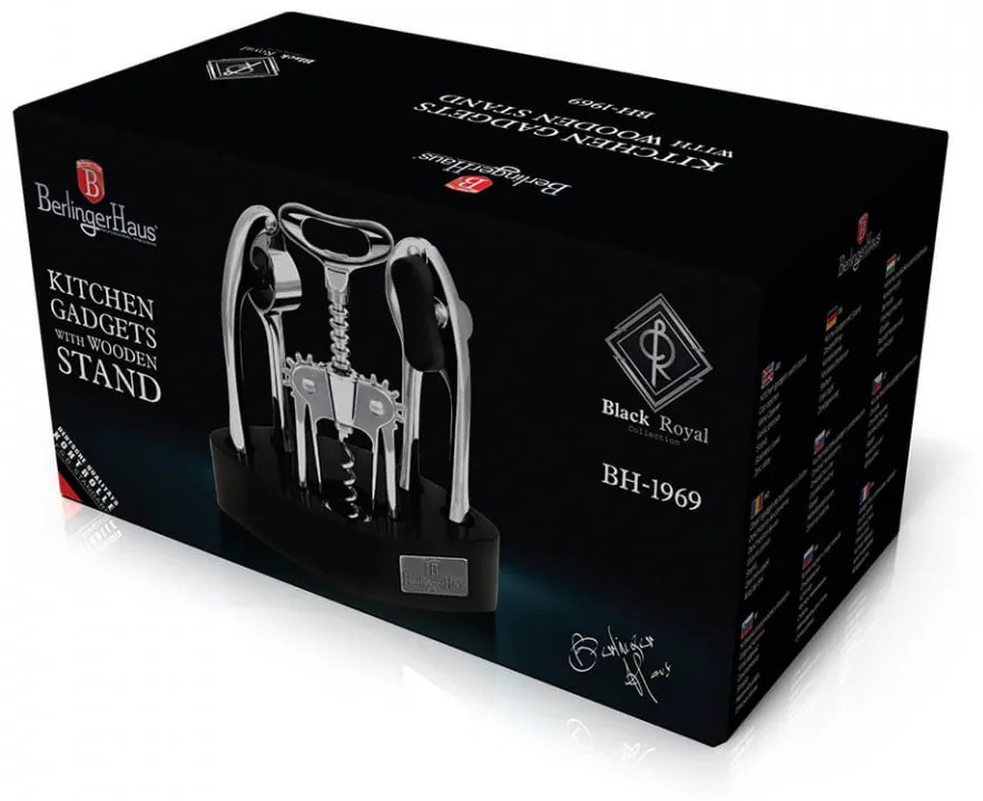 Set 4 ustensile de bucatarie Black Royal Collection Berlinger Haus BH 1969