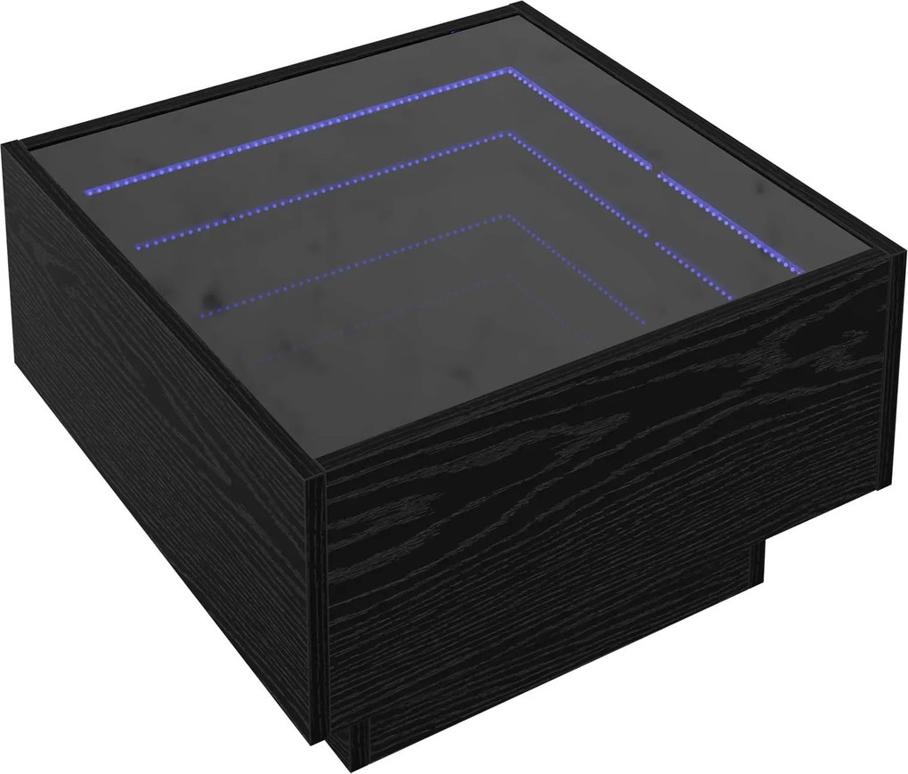 vidaXL Masă de cafea Stejar negru 50 x 50 x 30 cm Lemn compozit