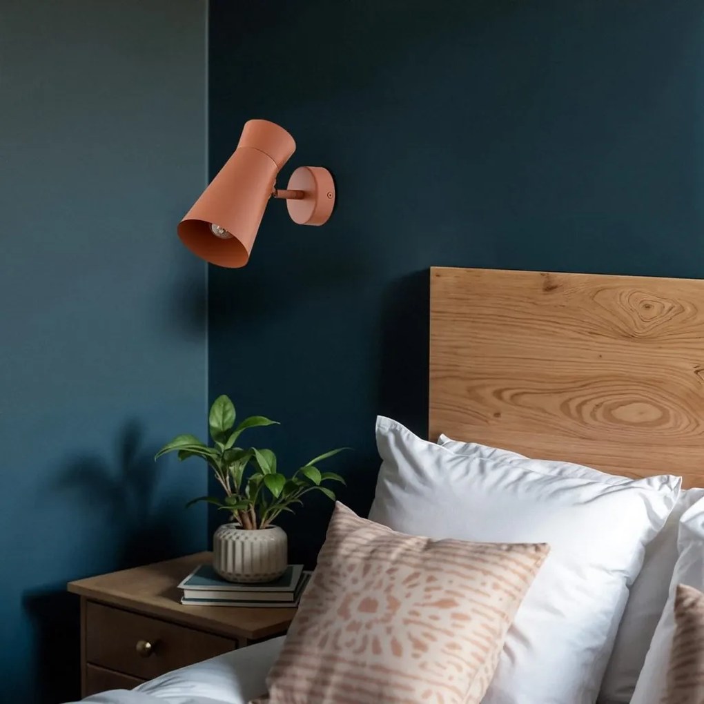 Aplica de perete design minimalist, Otel, Teracota, LORD