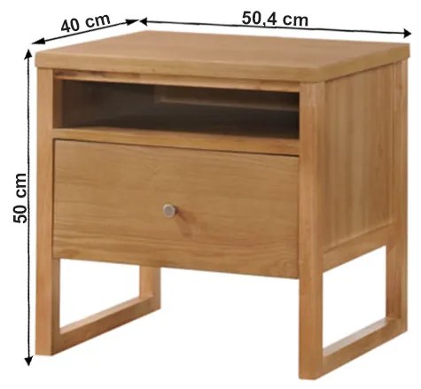 OFERTA Noptiera in decor stejar IRISUN clasa II