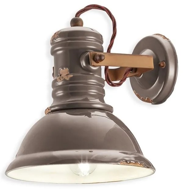 Aplica de perete design retro realizat manual din ceramica INDUSTRIAL