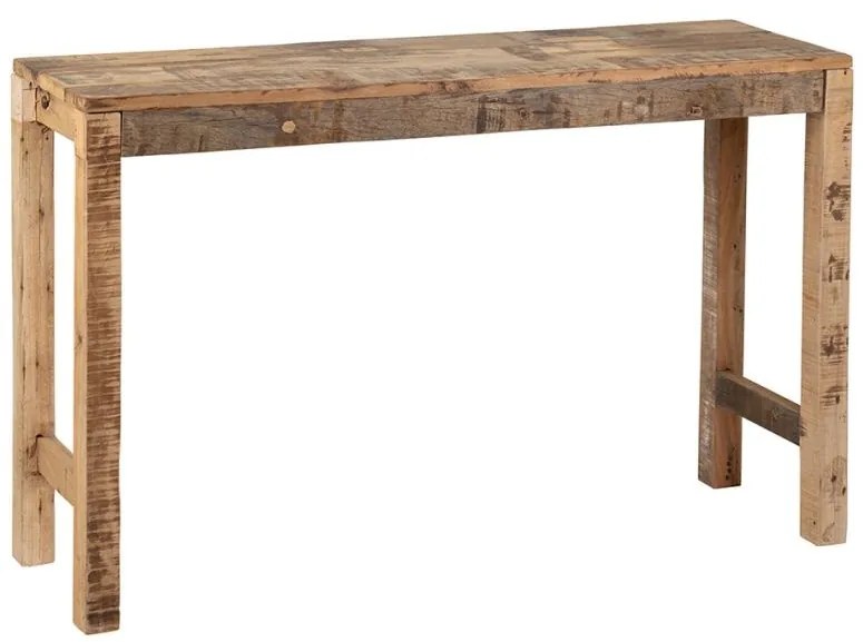 Consola din lemn de mango si acacia, aspect rustic, Campagne
