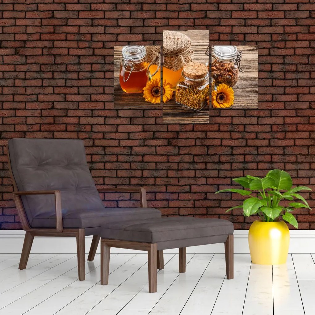 Tablou - Natura morta cu borcane de miere (90x60 cm)