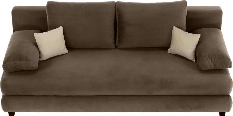 Canapea extensibilă, textil capuccino/bej, CLIV