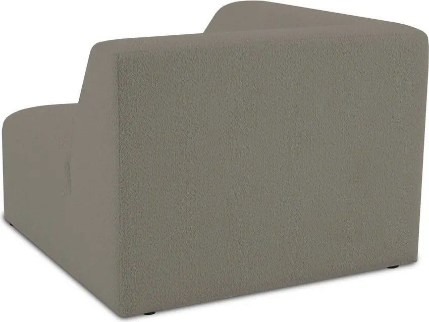 Modul pentru canapea maro deschis cu tapițerie din stofă bouclé (cu colț variabil) Roxy – Scandic